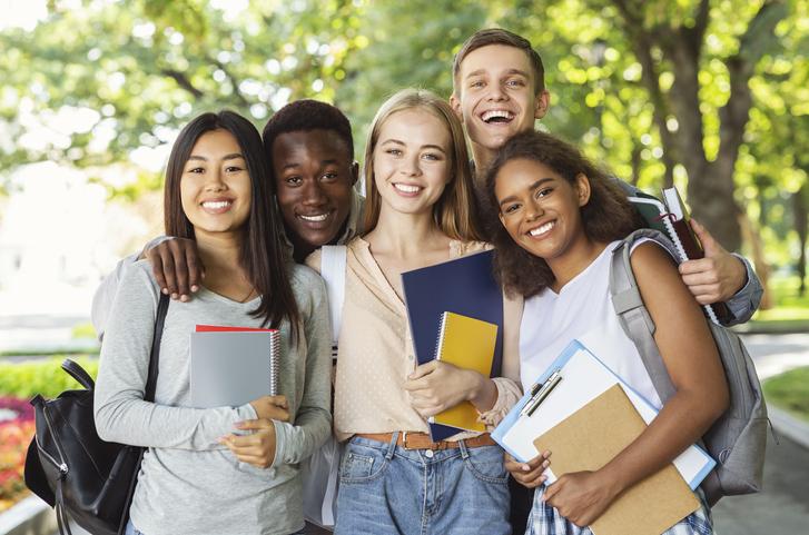 A group of university students